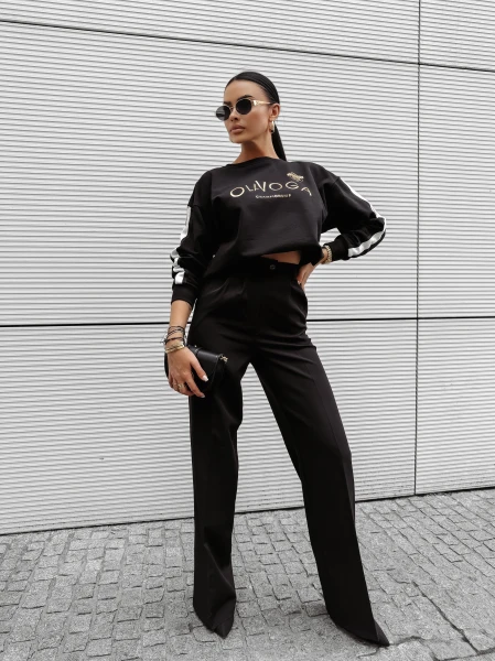 Bluza damska OLAVOGA OLY 2025 czarna - maWer Fashion