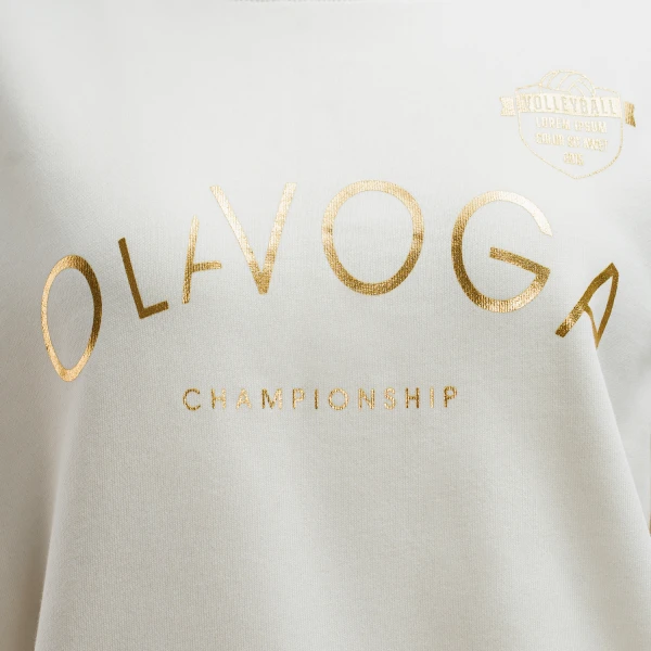Bluza damska OLAVOGA OLY 2025 ecru - maWer Fashion