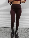 Legginsy damskie OLAVOGA LUCIA 2025 brąz - maWer Fashion