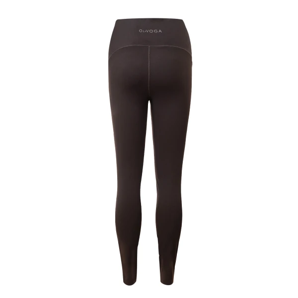 Legginsy damskie OLAVOGA LUCIA 2025 brąz - maWer Fashion