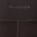Legginsy damskie OLAVOGA LUCIA 2025 brąz - maWer Fashion