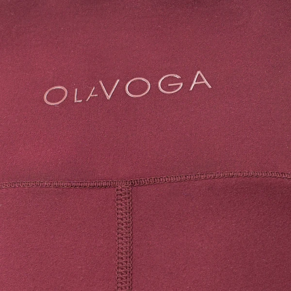 Legginsy damskie OLAVOGA LUCIA 2025 bordo - maWer Fashion