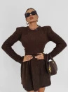 Komplet damski OLAVOGA MERSILIA 2025 brąz - maWer Fashion