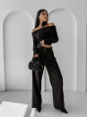 Bluzka damska OLAVOGA CREAMED FOG 2025 czarna - maWer Fashion