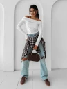 Bluzka damska OLAVOGA CREAMED FOG 2025 ecru - maWer Fashion