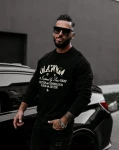 Bluza męska OLAVOGA VIROUS 2025 czarna - maWer Fashion