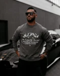 Bluza męska OLAVOGA VIROUS 2025 grafitowa - maWer Fashion