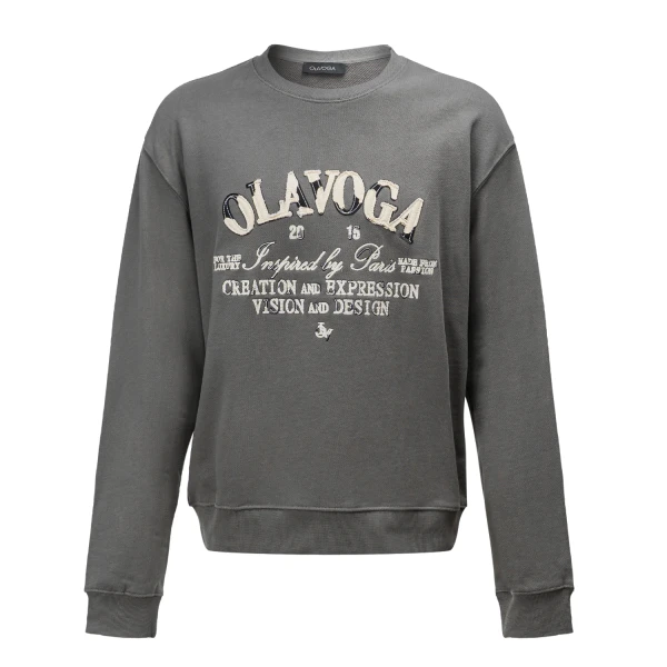 Bluza męska OLAVOGA VIROUS 2025 grafitowa - maWer Fashion
