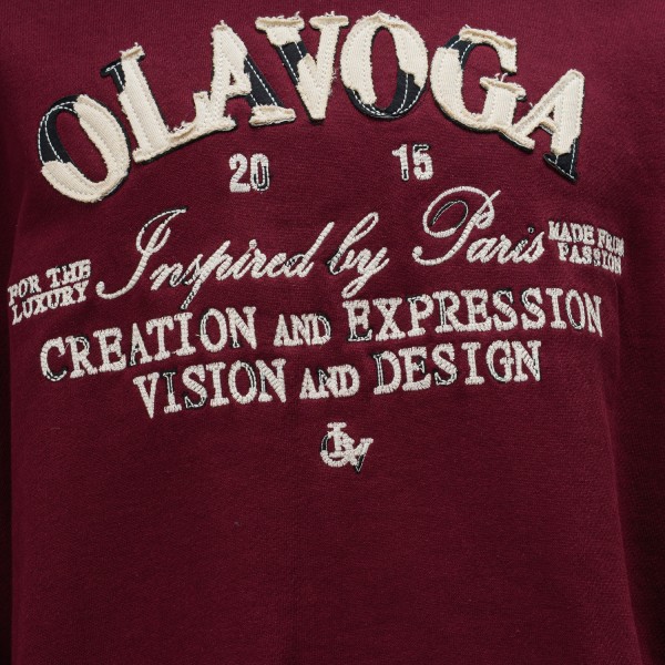 Bluza męska OLAVOGA VIROUS 2025 bordowa - maWer Fashion