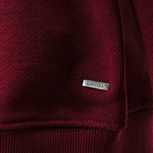 Bluza męska OLAVOGA VIROUS 2025 bordowa - maWer Fashion