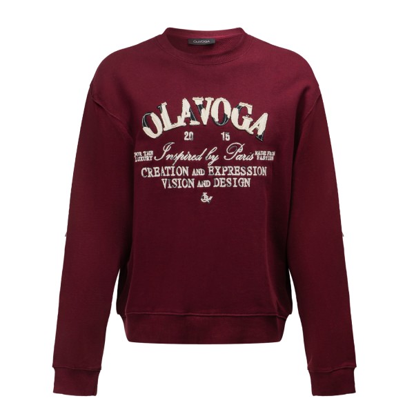 Bluza męska OLAVOGA VIROUS 2025 bordowa - maWer Fashion