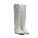 Buty kowbojki damske OLAVOGA POINT 2025 beż - maWer Fashion