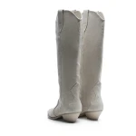 Buty kowbojki damske OLAVOGA POINT 2025 beż - maWer Fashion