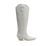 Buty kowbojki damske OLAVOGA POINT 2025 beż - maWer Fashion