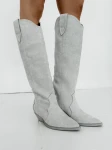 Buty kowbojki damske OLAVOGA POINT 2025 beż - maWer Fashion