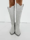 Buty kowbojki damske OLAVOGA POINT 2025 beż - maWer Fashion