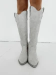 Buty kowbojki damske OLAVOGA POINT 2025 beż - maWer Fashion