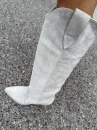 Buty kowbojki damske OLAVOGA POINT 2025 beż - maWer Fashion