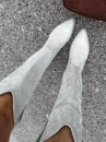 Buty kowbojki damske OLAVOGA POINT 2025 beż - maWer Fashion