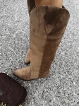 Buty kowbojki damske OLAVOGA POINT 2025 brąz - maWer Fashion
