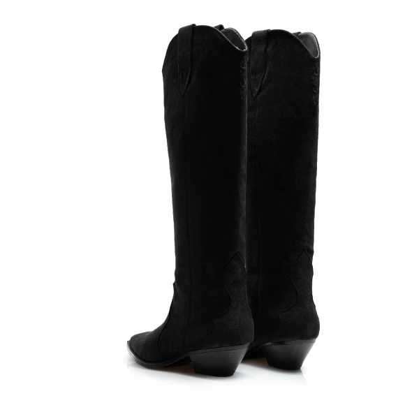 Buty kowbojki damske OLAVOGA POINT 2025 czarne - maWer Fashion