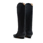 Buty kowbojki damske OLAVOGA POINT 2025 grafit - maWer Fashion
