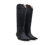 Buty kowbojki damske OLAVOGA POINT 2025 grafit - maWer Fashion