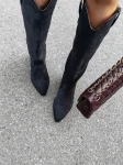 Buty kowbojki damske OLAVOGA POINT 2025 grafit - maWer Fashion