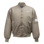 Bomberka kurtka męska OLAVOGA WOOLY 2025 khaki - maWer Fashion