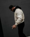Bomberka kurtka męska OLAVOGA WOOLY 2025 beżowa - maWer Fashion