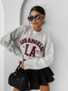 Sweter damski OLAVOGA LUURE 2025 szary - maWer Fashion