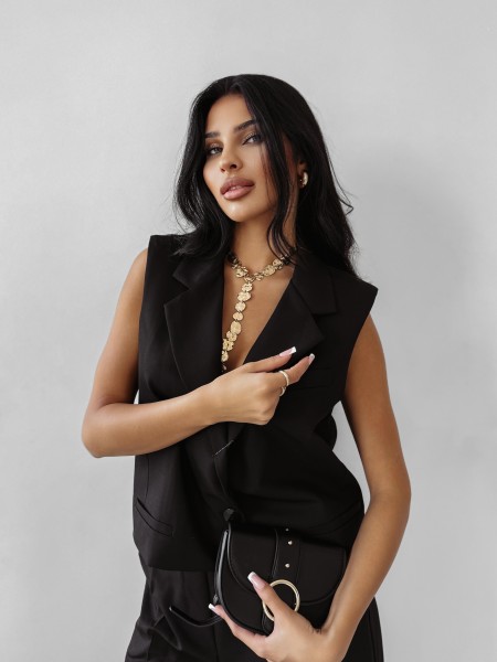 Komplet damski OLAVOGA MAJESTY 2025 czarny - maWer Fashion