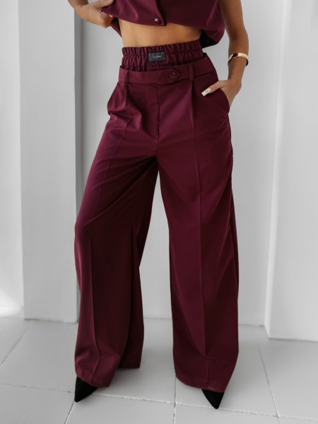 Komplet damski OLAVOGA MAJESTY 2025 bordo - maWer Fashion