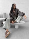 Kurtka damska OLAVOGA SOFT SHADOW 2025 brąz - maWer Fashion