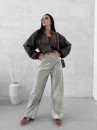 Kurtka damska OLAVOGA SOFT SHADOW 2025 brąz - maWer Fashion