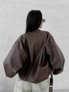 Kurtka damska OLAVOGA SOFT SHADOW 2025 brąz - maWer Fashion