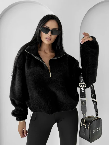 Bluza damska OLAVOGA OATWOOD 2025 czarna - maWer Fashion