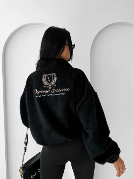Bluza damska OLAVOGA OATWOOD 2025 czarna - maWer Fashion