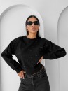 Bluza damska OLAVOGA RHAELLA 2025 czarna - maWer Fashion