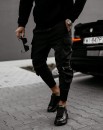 Spodnie męskie OLAVOGA FLYNN 2025 czarne - maWer Fashion