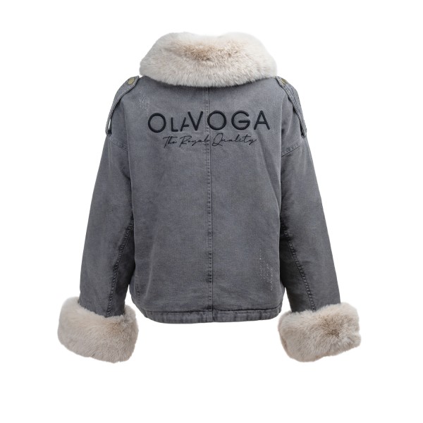 Kurtka damska OLAVOGA MONDEO 2025 szary - mawershop
