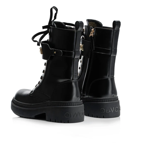 Buty workery damskie OLAVOGA DICE 2025 czarne - mawershop