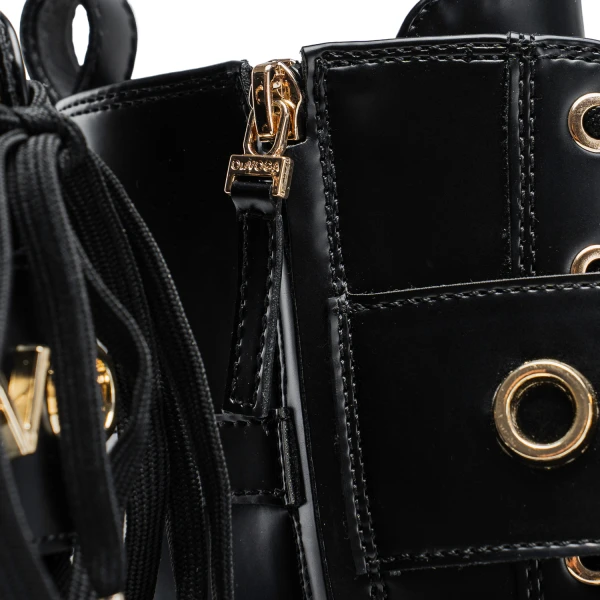 Buty workery damskie OLAVOGA DICE 2025 czarne - mawershop
