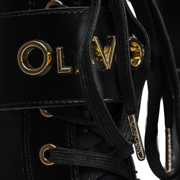Buty workery damskie OLAVOGA DICE 2025 czarne - mawershop