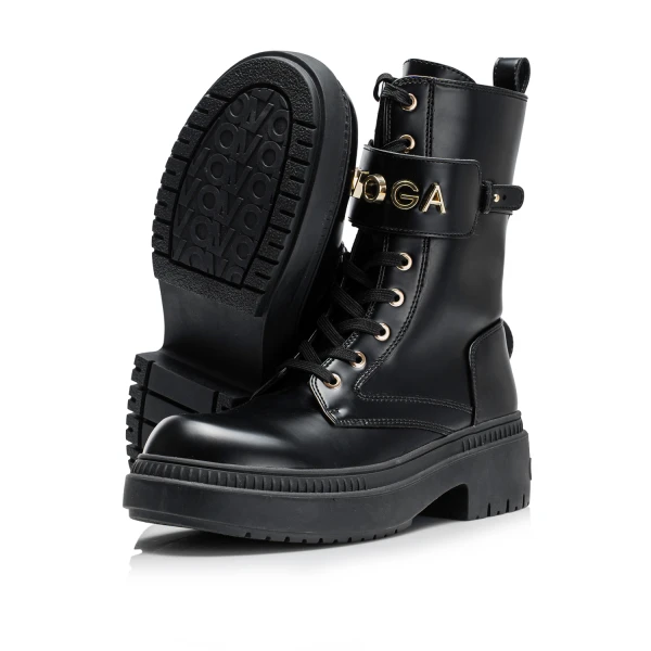 Buty workery damskie OLAVOGA DICE 2025 czarne - mawershop