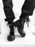Buty workery damskie OLAVOGA DICE 2025 czarne - mawershop
