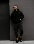 Bluza męska OLAVOGA ZAER 2025 czarna - maWer Fashion