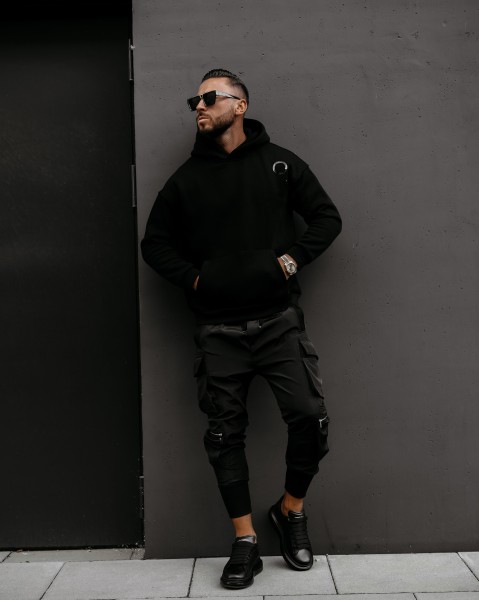 Bluza męska OLAVOGA ZAER 2025 czarna - maWer Fashion