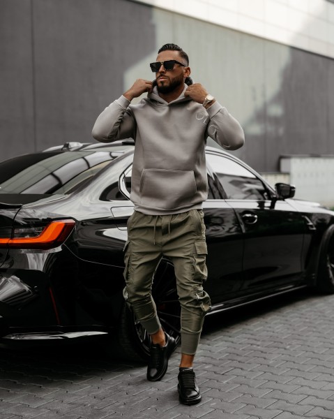 Bluza męska OLAVOGA ZAER 2025 szara - maWer Fashion
