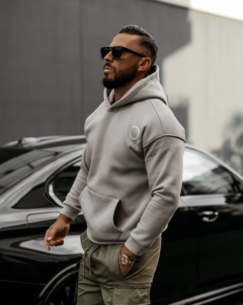 Bluza męska OLAVOGA ZAER 2025 szara - maWer Fashion